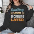 Quilting Now Minimal Socializing Introvert Vintage Unisex Sweatshirt Quilting Now Minimal Socializing Introvert Vintage Unisex Sweatshirt