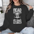 Read Banned Books PET DOGS FIGHT EVIL Read Banned Books Dog Unisex Sweatshirt