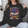 Reading 6 7 Meme Six Seven Cozy Book Lover Teacher Unisex Sweatshirt