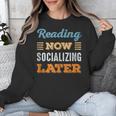 Reading Now Minimal Socializing Introvert Vintage Unisex Sweatshirt Reading Now Minimal Socializing Introvert Vintage Unisex Sweatshirt