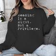 Reading Is a Right Not a Privilege Banned Books Unisex Sweatshirt