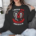 Red In Memory Of Daughter In Law Heart Disease Awareness Unisex Sweatshirt Red In Memory Of Daughter In Law Heart Disease Awareness Unisex Sweatshirt
