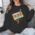 Retro Cassette Tape & Pencil Rewind Nostalgia Party 80s 90s Unisex Sweatshirt