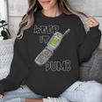 Retro Dumb Flip Phone Vintage 90s Y2K Tech Nostalgia Unisex Sweatshirt Retro Dumb Flip Phone Vintage 90s Y2K Tech Nostalgia Unisex Sweatshirt