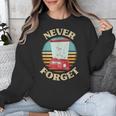 Retro Gaming Never Forget Nostalgia Vintage Unisex Sweatshirt