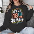Retro It's My 18th Birthday Boho Nostalgia Women Kids Unisex Sweatshirt Retro It's My 18th Birthday Boho Nostalgia Women Kids Unisex Sweatshirt