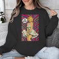 Retro Pop Art Vintage Style Blonde Psychedelic 50s Nostalgia Unisex Sweatshirt Retro Pop Art Vintage Style Blonde Psychedelic 50s Nostalgia Unisex Sweatshirt