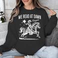 Retro We Read At Dawn Cowgirl Western Librarian Book Lover Unisex Sweatshirt Retro We Read At Dawn Cowgirl Western Librarian Book Lover Unisex Sweatshirt