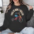 This How I Rolled Retro Tricycle 80s 90s Kid Nostalgia Unisex Sweatshirt