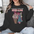 Running Together Always Connected Anime Nostalgia Message Unisex Sweatshirt