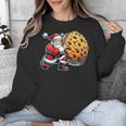 Santa Holding Cookie Xmas Baker Introvert Christmas Unisex Sweatshirt Santa Holding Cookie Xmas Baker Introvert Christmas Unisex Sweatshirt