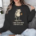 I Have To Say Weird Stuff Or I'Ll Die Frog Meme Introverts Unisex Sweatshirt I Have To Say Weird Stuff Or I'Ll Die Frog Meme Introverts Unisex Sweatshirt