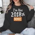 Senior 2018 Shirt I'm Like 2018 Done Class Graduation Unisex Sweatshirt