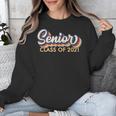 Senior 2021 Grad Shirt Retro 2021 Graduation Unisex Sweatshirt