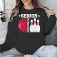 Senior 2025 Bowling Player Class Of 2025 Graduation Seniors Unisex Sweatshirt
