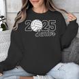 Senior 2025 Volleyball Mom High School Graduation Outfit Pro Unisex Sweatshirt