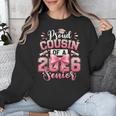 Senior 2026 Class Of 26 Coquette Pink Bow Graduation Cousin Unisex Sweatshirt