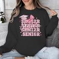 Senior 2026 Class Of 2026 Cute Coquette Pink Bow Graduation Unisex Sweatshirt