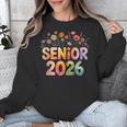 Senior 2026 Groovy Retro Grad Class Of 2026 Graduation Kids Unisex Sweatshirt