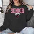Senior 2026 Pink Coquette Bow Class Of 2026 Graduation Women Unisex Sweatshirt
