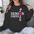 Senior Cheerleader Cheer Class Of 2025 Graduation Graduate Unisex Sweatshirt