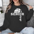 Senior Class Of 2024 Volleyball Seniors School Graduation Unisex Sweatshirt