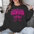 Senior Class Of 2026 Coquette Pink Bow Graduation 2026 Unisex Sweatshirt
