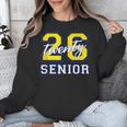 Senior Class 2026 Graduation Yellow Blue Letters Unisex Sweatshirt