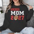 Senior Football Mom 2027 Team Class Of 2027 Graduation Mom Unisex Sweatshirt