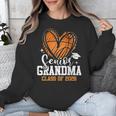 Senior Grandma Class Of 2026 Basketball Graduation Heart Unisex Sweatshirt