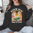 Senior Mom Class Of 2026 Daisy Flower Retro Graduation Unisex Sweatshirt