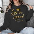 Senior Squad Graduation With Golden Cap Team Unisex Sweatshirt