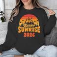 Senior Sunrise Class Of 2026 Graduation Proud Graduate Retro Unisex Sweatshirt
