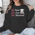 She Came She Saw She Mastered Graduation Unisex Sweatshirt