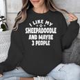 Sheepadoodle Fur Parent Sheeppoo Lover Dog Owner Introvert Unisex Sweatshirt