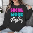 Social Worker Work Coworkers Best Friend Graduation MSW Unisex Sweatshirt