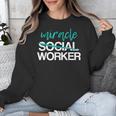 Social Worker Work Month MSW Graduation Masters Unisex Sweatshirt
