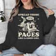 Spread Those Pages Like A Good Girl Shirt Smutty Spicy Book Unisex Sweatshirt