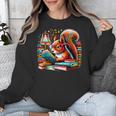 Squirrel Reading a Book Lover Bookworm Unisex Sweatshirt