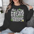 St Patricks Day Masters Degree MSW Graduation Social Work Unisex Sweatshirt