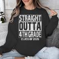 Straight Outta 4th Grade Graduation Class 2026 Fourth Grade Unisex Sweatshirt