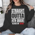 Straight Outta 4th Grade Graduation Class 2028 Fourth Grade Unisex Sweatshirt