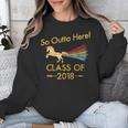 STRAIGHT OUTTA HIGH SCHOOL 2018 Grad Graduation Shirt Unisex Sweatshirt