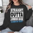Straight Outta Junior High School Graduation Class Of 2022 Unisex Sweatshirt