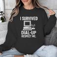 I Survived Dial-Up Internet – Retro 90s Nostalgia Unisex Sweatshirt