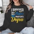 i Survived My Fiance's Masters Degree Graduation Gifts Unisex Sweatshirt