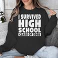 I Survived High School Class Of 2018 Graduation Unisex Sweatshirt