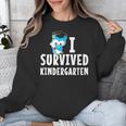 I Survived Kindergarten Graduation Kids Owl Grad Unisex Sweatshirt