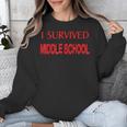 I Survived Middle School Graduation Shirt T-Shirt Unisex Sweatshirt