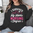 I Survived My Mom's Nursing Degree Nurse Graduation Unisex Sweatshirt